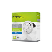 Extractor de Aire para Cocina Rotel 8" 25 W Vidrio/Yeso
