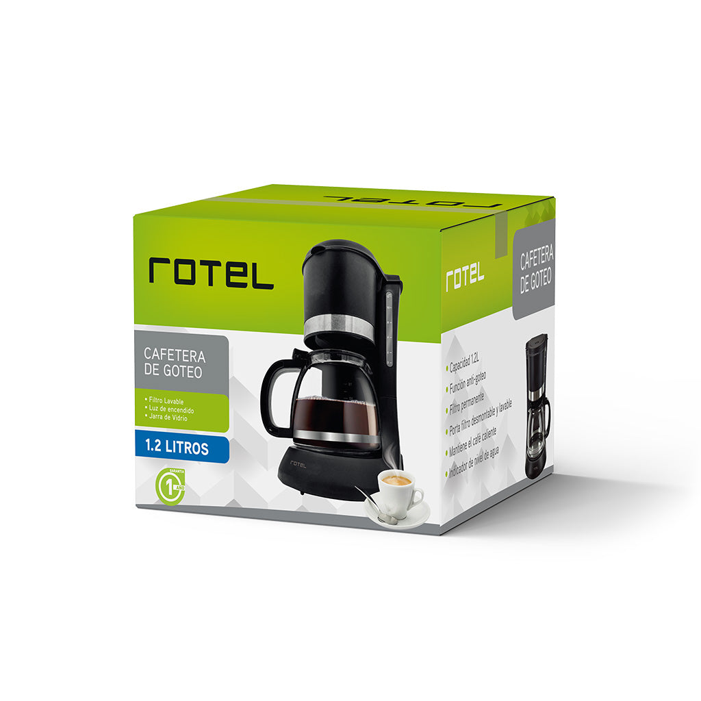 Cafetera de Goteo Rotel 1,2 L 900 W