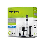 Mixer Rotel Mega 1000 W con 4 Accesorios
