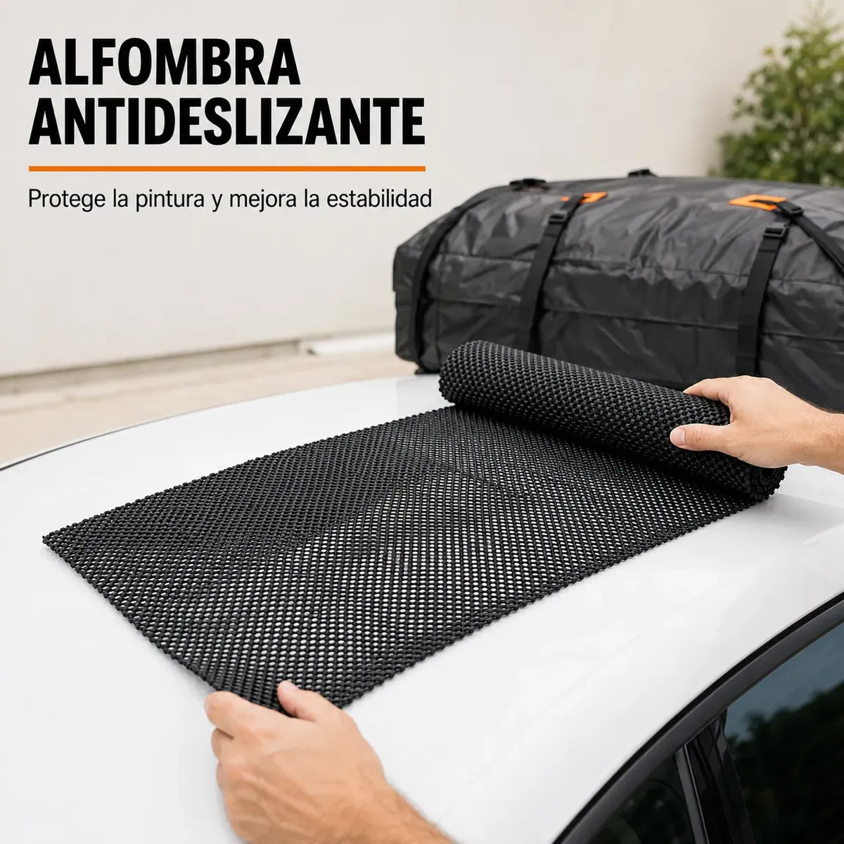 Bolso Portaequipaje de Techo 558 L Impermeable + Alfombra