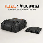Bolso Portaequipaje Techo Auto Impermeable 558L de Capacidad + Alfombra Antideslizante