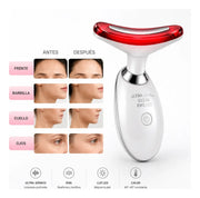 Masajeador Facial LED para Cuello y Papada – Antiarrugas