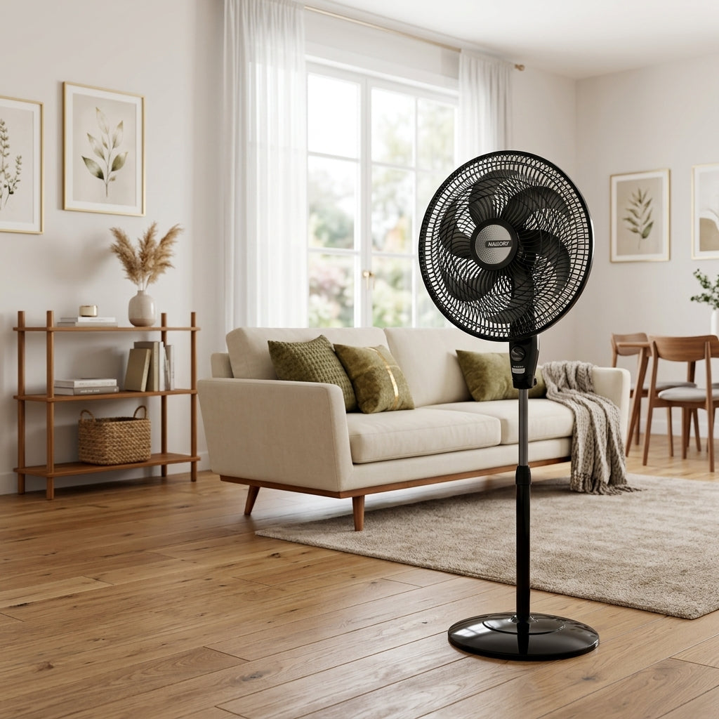 Ventilador de Pie Mallory 150cm Turbo 6 Aspas | 126W Silencioso