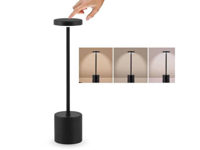 Lámpara de Escritorio Hogar LED Recargable Táctil | 3 Temperaturas de Color Intensidad Regulable