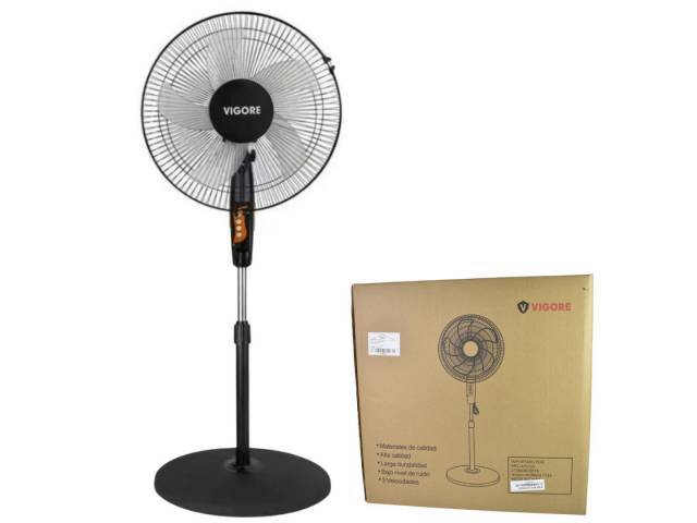 Ventilador de Pie Vigore 16" 5 Aspas Metálicas Regulable
